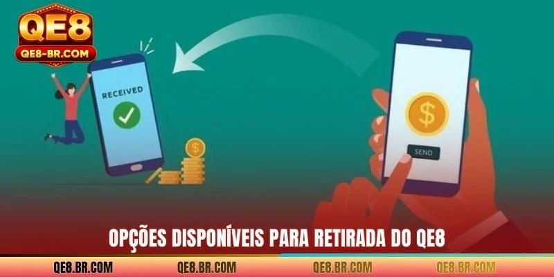 Opções disponíveis para retirada do QE8